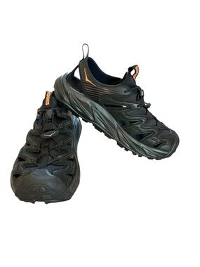 NEW Hoka One One Hopara Hiking Sneaker Sandal Black Fusion Coral Womens 9.5